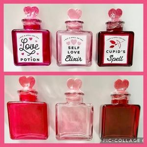 Target Bullseye Playground Set of 3 Brand New Perfume/Potion/Elixir bottle